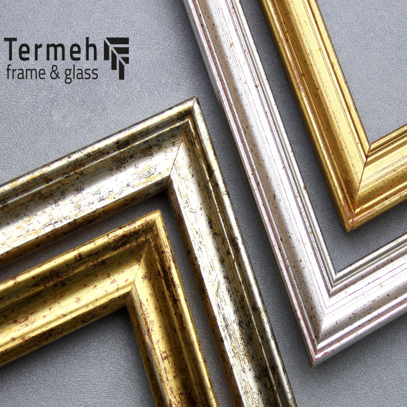 Silver & Champagne moulding samples