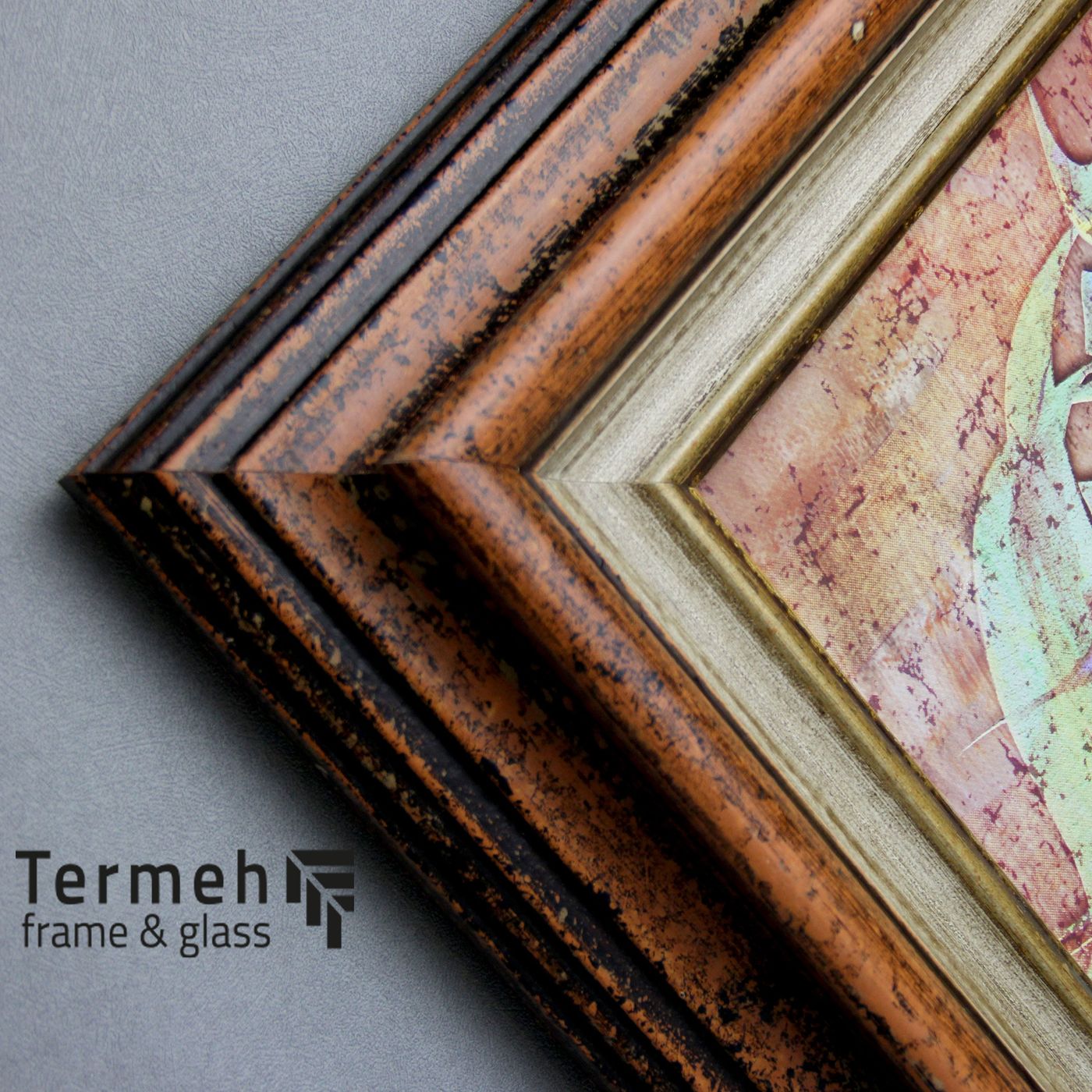 Unique hand-made antique frame
